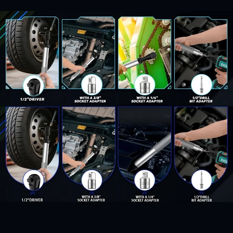 

Lightweight Electric Ratcheting Wrench With Button Forward Reverse Control For Mechanical Projects In Confined Work H9EE