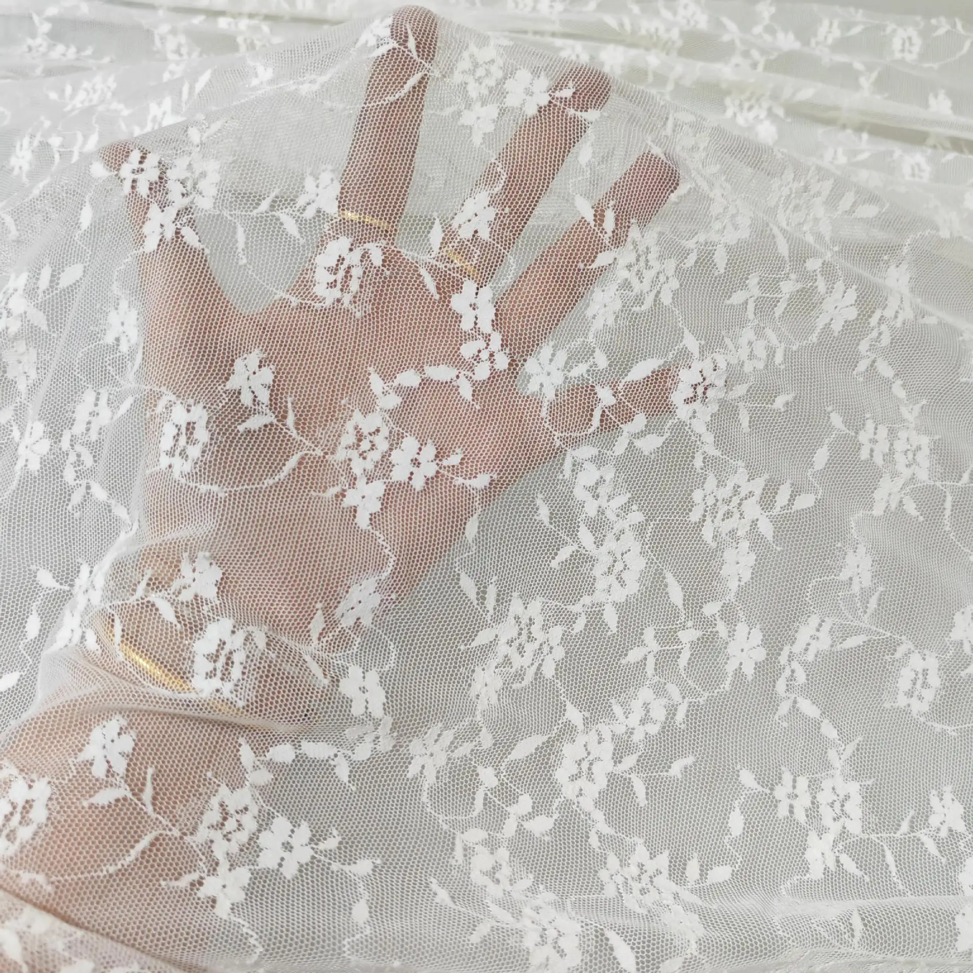 

5 ярдов жаккардовой тюлевой ткани: мягкая, эластичная, с цветочной вышивкой, дышащая сетчатая ткань для изготовления бюстгальтеров, нижнего белья и спортивной одежды