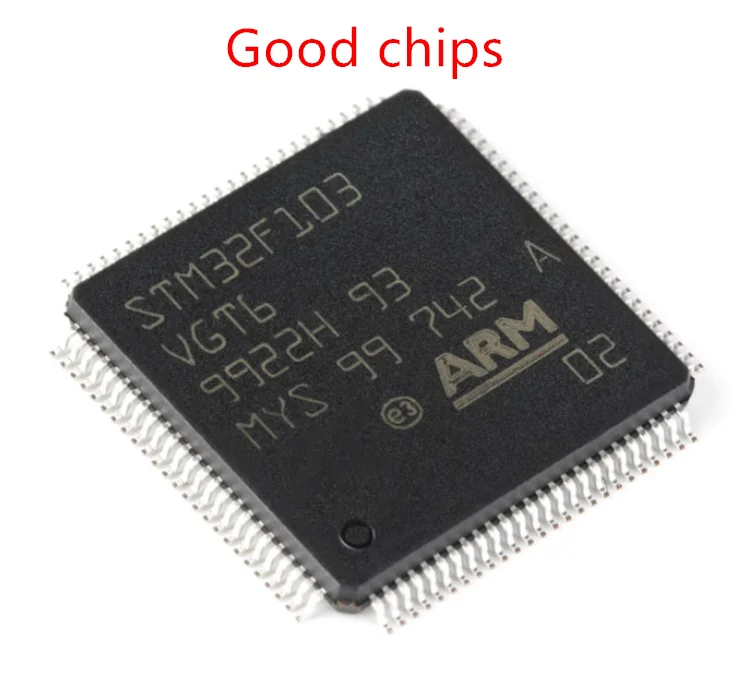 Stm32f103v8t6、stm32f103vbt6、stm32f103vct6、stm32f103vdt6、stmm32f103vet6、stm32f103vft6、LQFP-100、1個