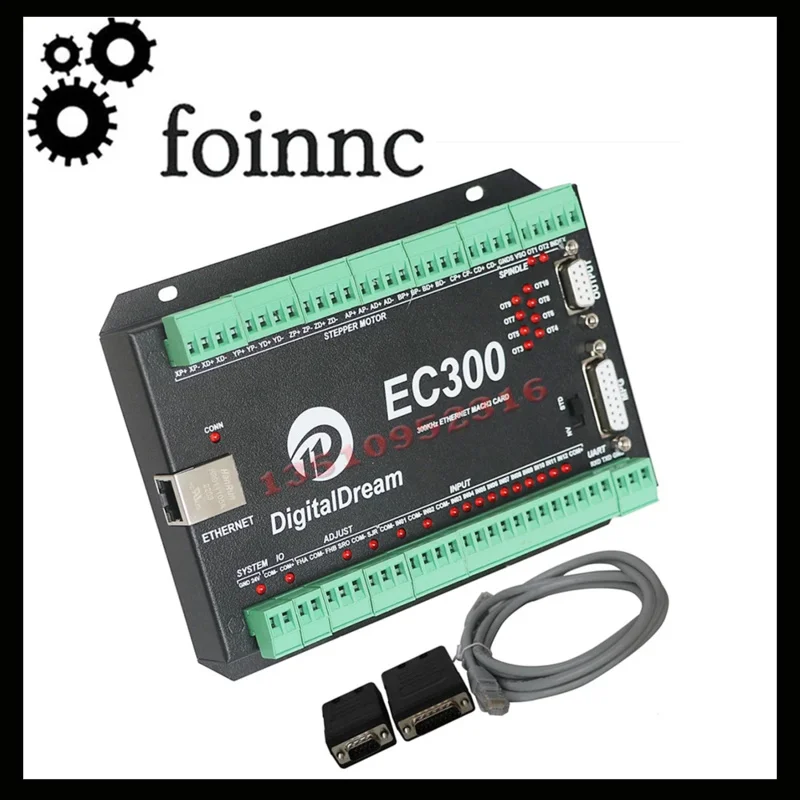 Ec300 Mach3 Ethernet Control Card 3/4/5/6 Axis Cnc Motion Controller Interface Board 300khz For Cnc Router Machine Tool Lathe