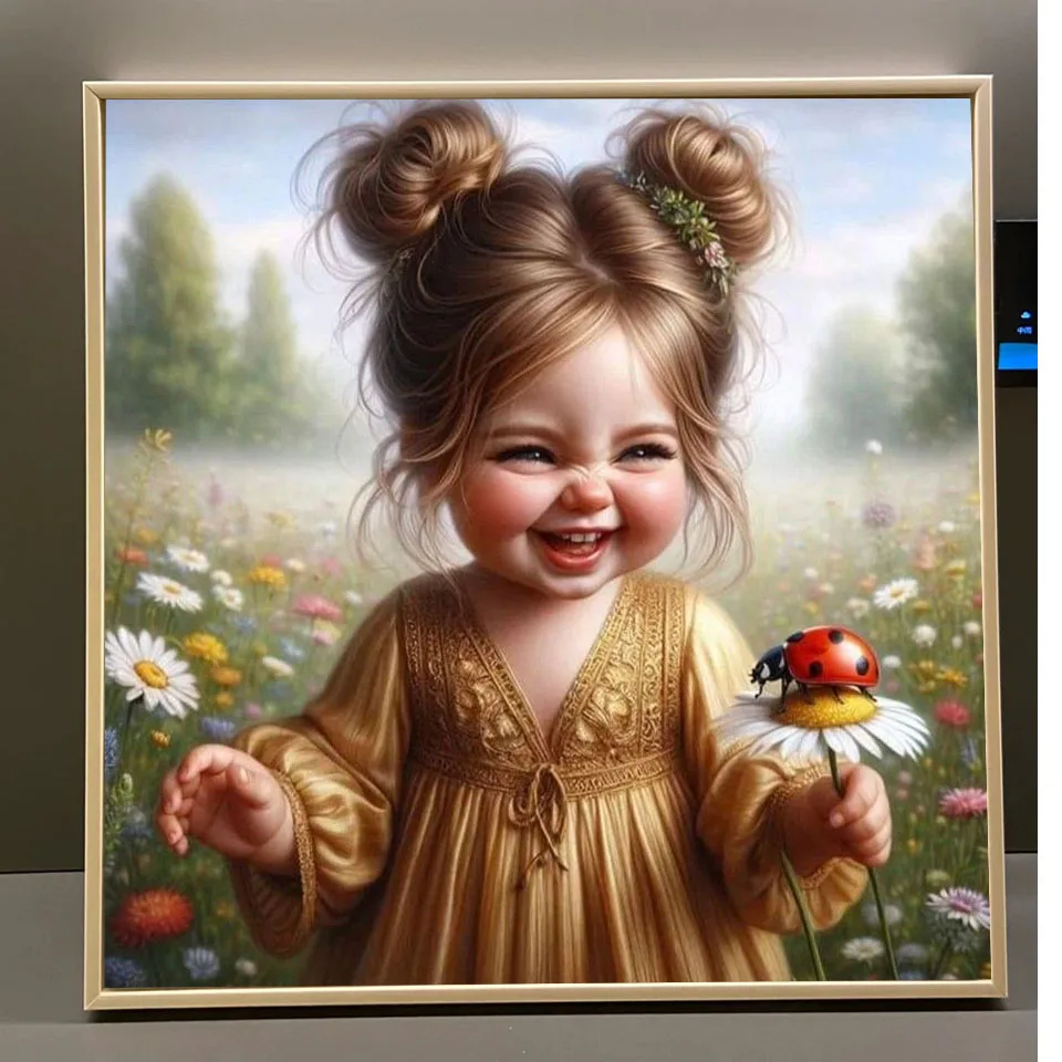 DIY Diamond Painting Kit for Kids with Animal Full Square Round Diamond Embroidery Handmade Mosaic Home Decor Gifts