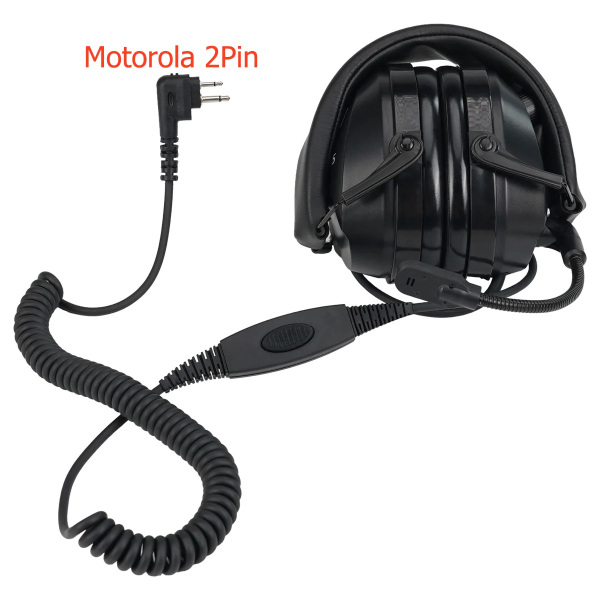 Retevis KM-headset met ruisonderdrukking Draaibare gommicrofoon voor Baofeng UV-5R Quansheng UV K5 UV K6 UV K58 Walkie Talkie