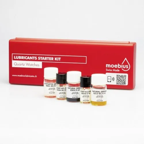 Set of 5 Moebius Lubricants Kits for Quartz Watches