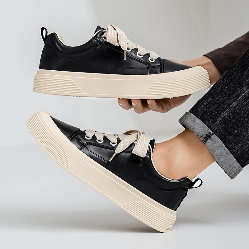 

2025 новые мужские осенне-зимние однотонные низкие кроссовки | Универсальная спортивная повседневная обувь в стиле ретро