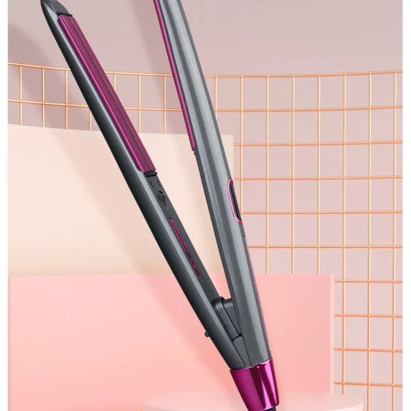 

Infrared negative ion straight curling dual-use ceramic hair straightener Multifunctional hair styling curly straight hair