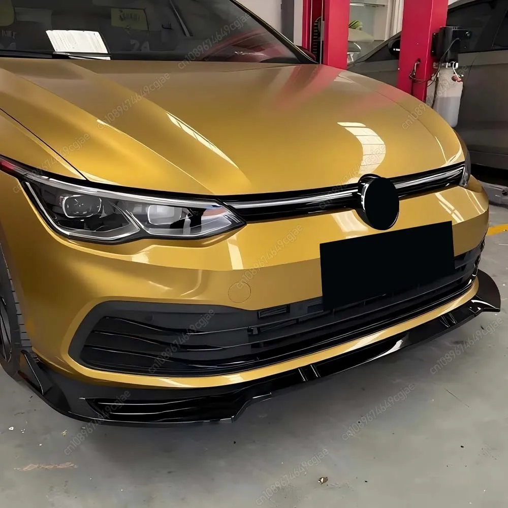 

Для VW Golf 8 MK8 R-Line PRO 2020-2023 глянцевый черный тюнинг передний бампер спойлер сплиттер диффузор крышка дефлектор кузова комплект
