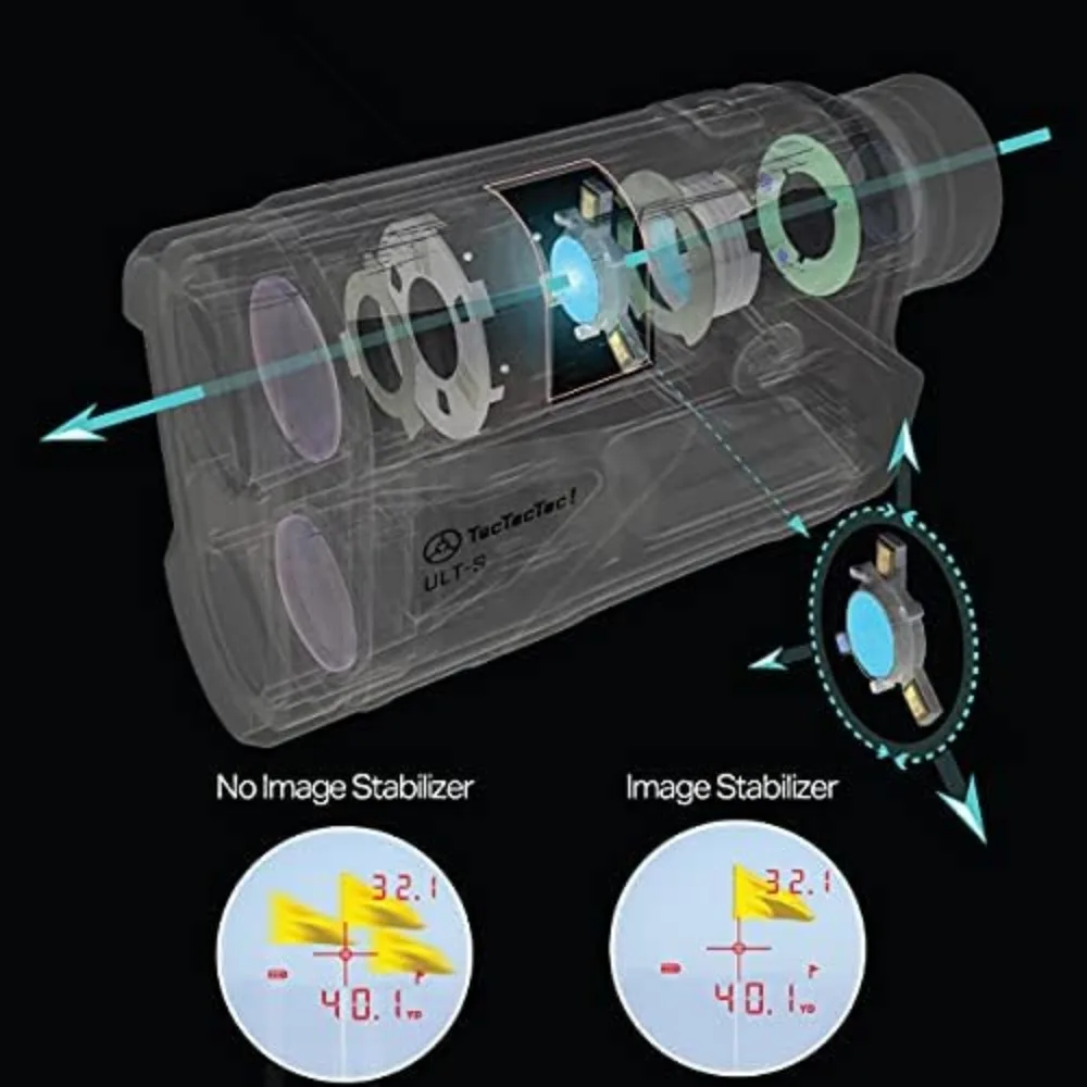 Télémètre de golf à stabilisation avec dégagement et vibration, télémètre laser intelligent, jumelles avec brouillard, technologie hyper lecture