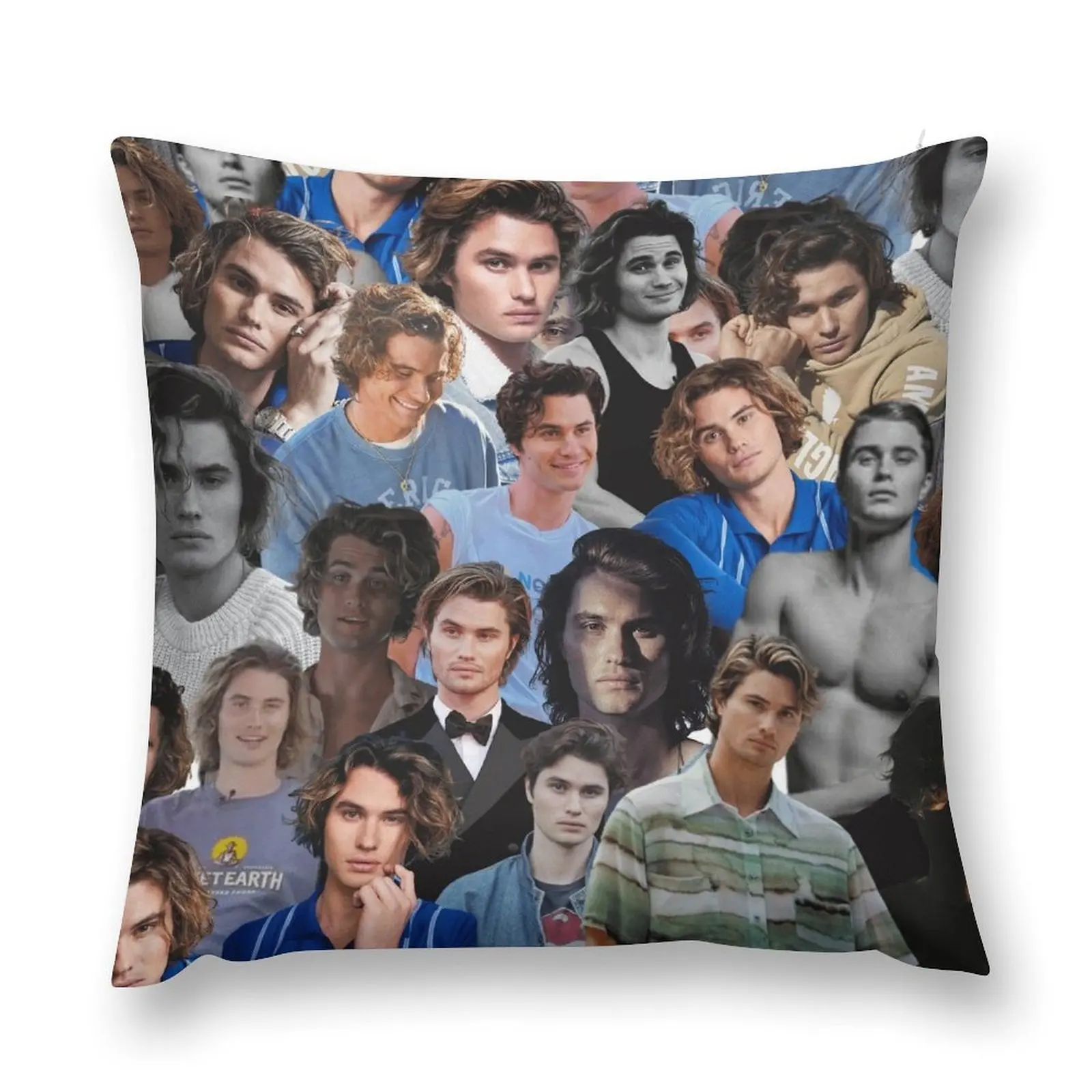 

Chase Stokes Photo Collage Throw Pillow Sofa Pillow Cover Custom Cushion Photo Luxury Sofa Cushions pillow