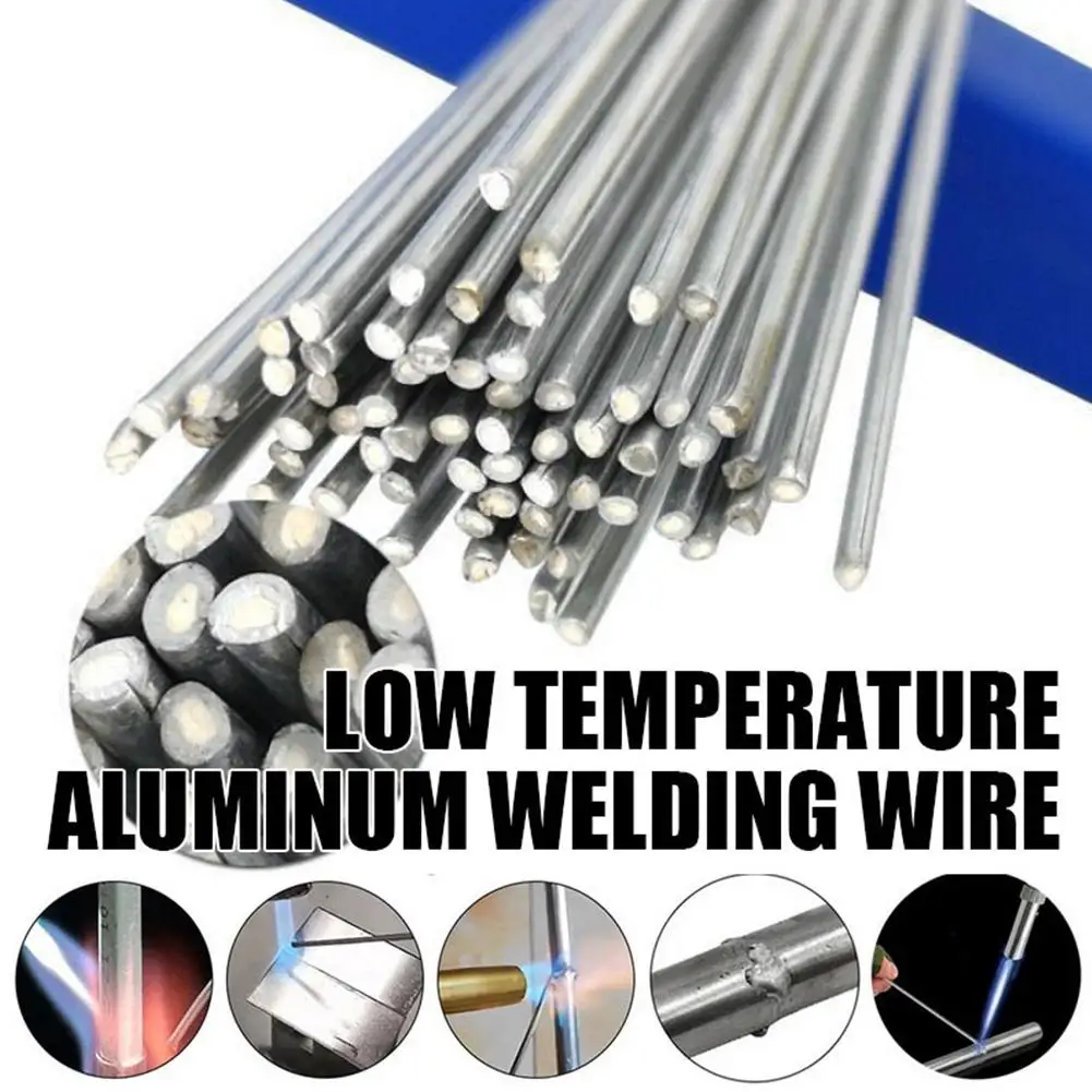 1/5/10/20pcs Low Temperature Aluminum Welding Wire Easy Melt Aluminum Welding Rods Weld Bars Cored Wire Rod Solder Tin Flux