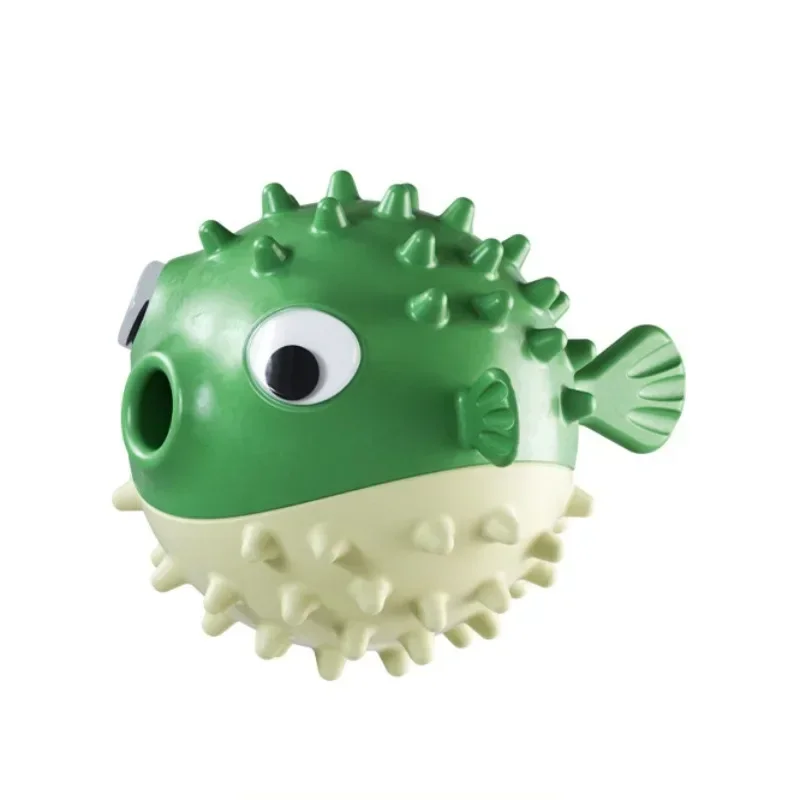 

Dog Leakage Food Ball Fish Shape TPR Molar Bite Resistant Toys Dog Teeth Cleaning Ball Food Leakage Chewing Toy Pet Accessories