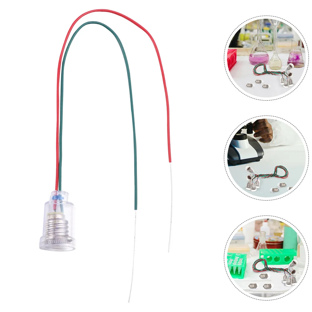 

12Pcs Lamp Holders Plastic Screw Base Brass Light Socket Extension for Home Office Repair Lighting Use Tiny Light Bulb