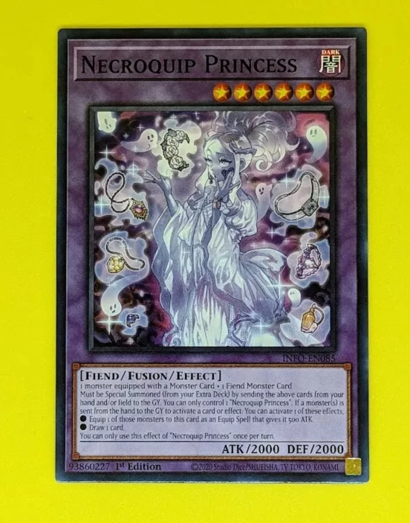 

Yugioh KONAMI Duel Monsters TCG INFO-EN085 Necroquip Princess Common English 1st Edition Collection Mint Card