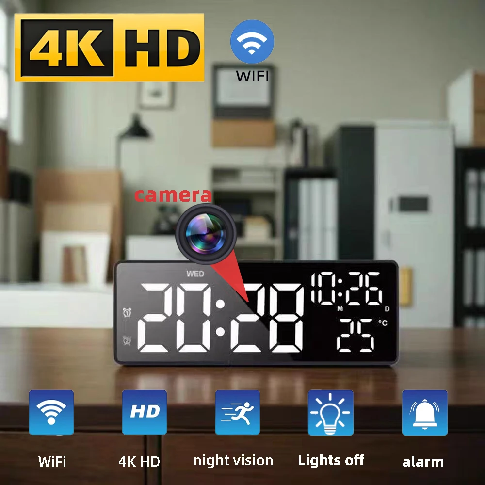 hd4k-mini-clock-camera-remote-viewing-motion-detection-adjustable-digital-light-alarm-function-home-miniature-camera