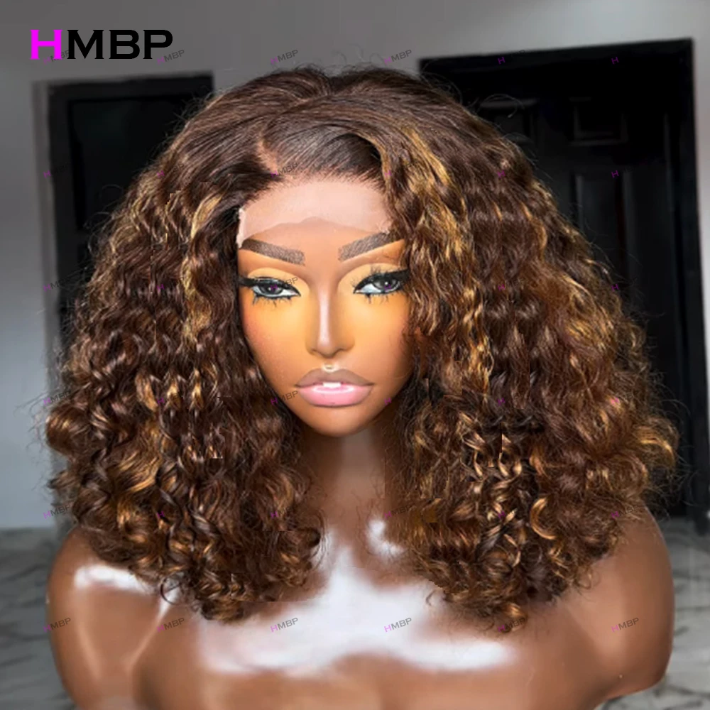 360 HD Glueless Lace Wigs Human Hair Ready To Wear 450 Density Kinky Curly Pre Plucked Brazilian Hair For Women 30 32 Inch HMBP