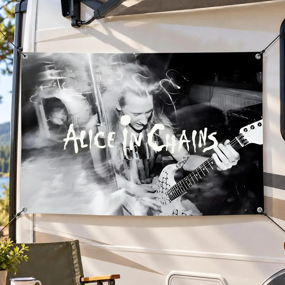 Theme Popular Drama Alice in Chains Flags Decorative Flag Banner Indoor Outdoor Garden Yard Patio Party Camping Wall Decor Gift