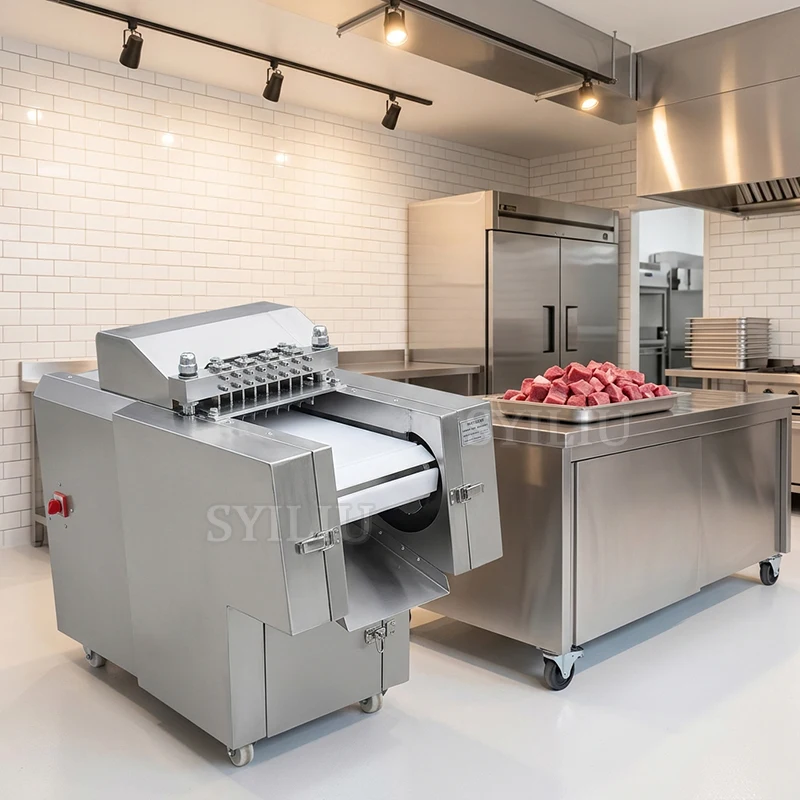 Factory Direct Sale Commercial Frozen Meat Slicing Machine Lamb Beef Slicing Machine Meat Cutting Block Machine