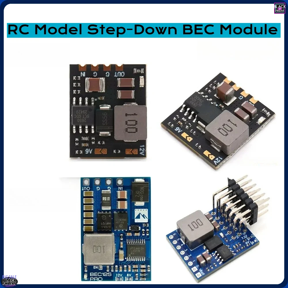 Adjustable BEC Step-Down Regulator 5.5-60V Multi Voltage Output Step-Down BEC Module For RC FPV Drone Fixed-Wing Spare Parts