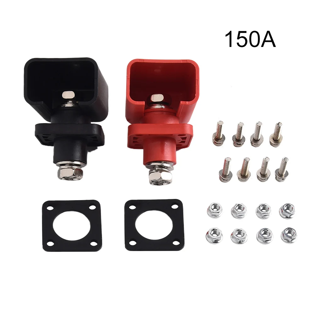 

2pcs Through Wall Battery Energy Storage Copper Terminal High Current Connector M6 (120A), M8 (150A) Electrical Equipment Parts