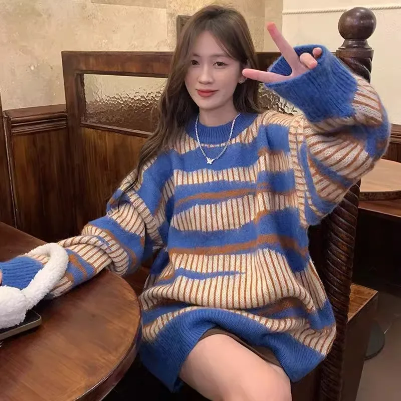 

Трикотаж премиум-класса Fcel Sli Long Sve round Ne, свитер для молодых женщин, осенне-зимняя коллекция, без шариков, Fas...