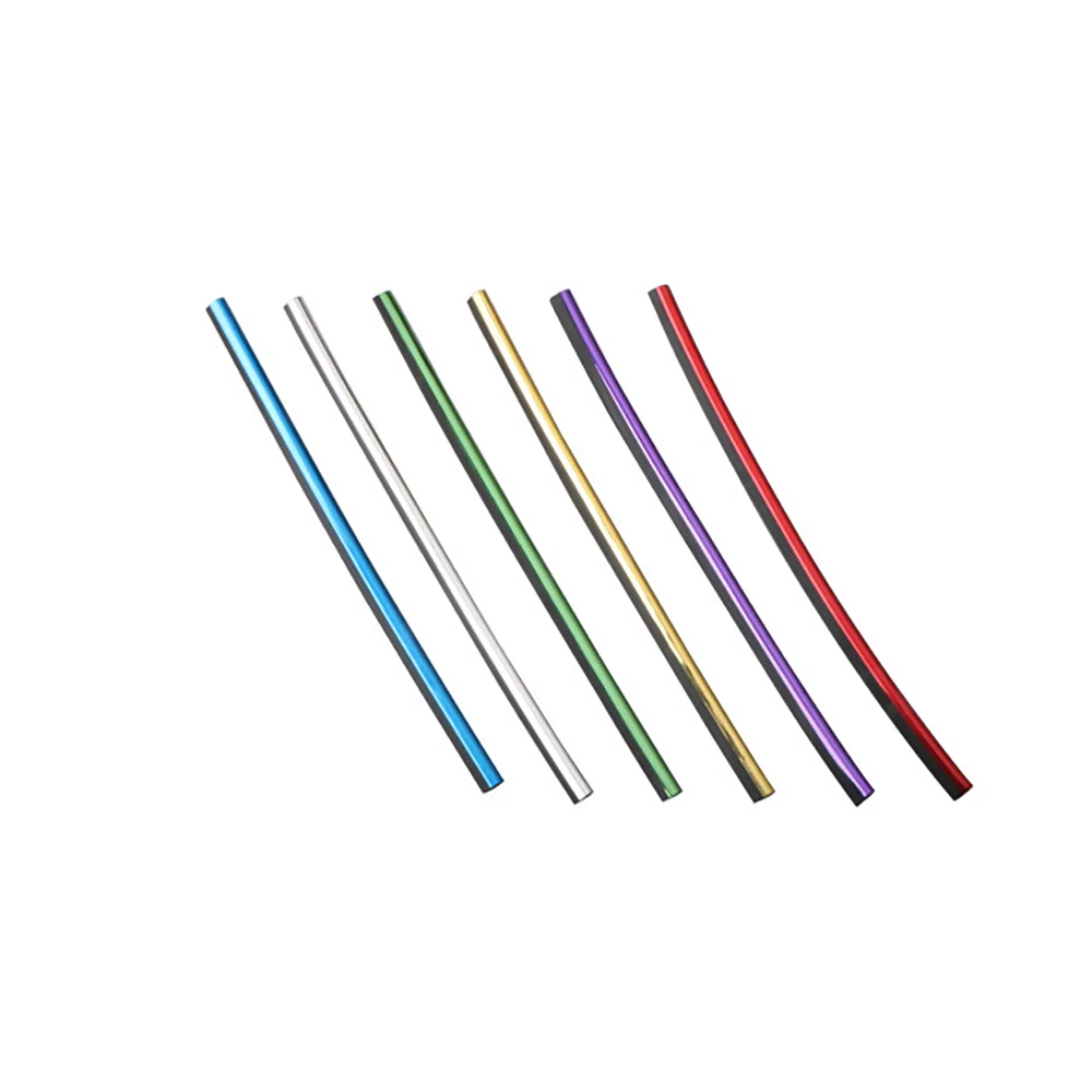 10pcs/set 20cm Universal Car Air Conditioner Vent Outlet Trim Strips U Shape Chrome Colorful Shiny Car Trim Strips Decoration - Image 5