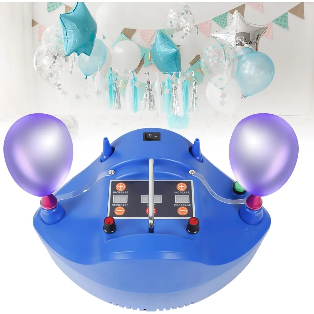 1200 W Electric Balloon Pump Timer Inflator Quantitative Balloon Inflator Four Nozzles for Birthday Parties Wedding Parties