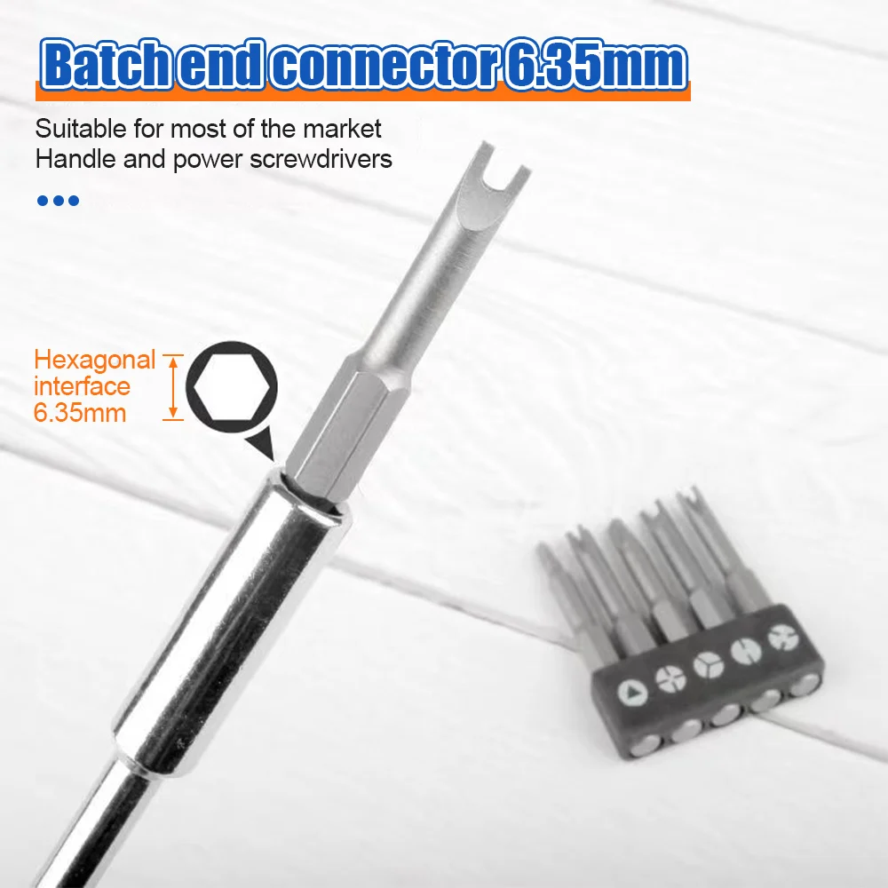 5/7/13 قطعة خاص على شكل مفك مجموعة 50 مللي متر U-شكل Y-نوع مثلث الداخلية الصليب ثلاث نقاط مفك بت الحفر أجزاء أداة