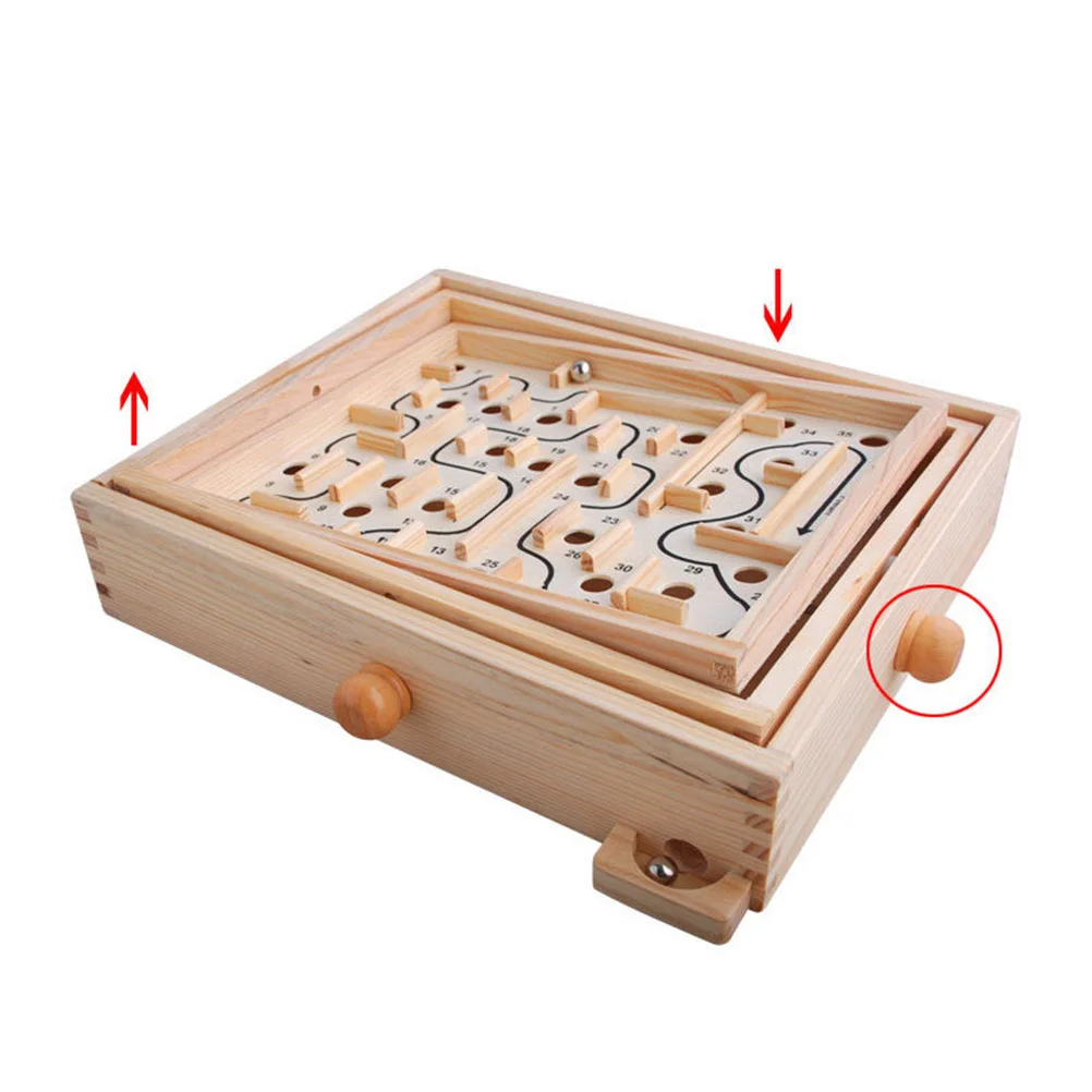 Labirinto di perline di legno Puzzle Gioco educativo per bambini Ragazzi Ragazze Sviluppo del cervello Risoluzione dei problemi Sfida delle abilità logica