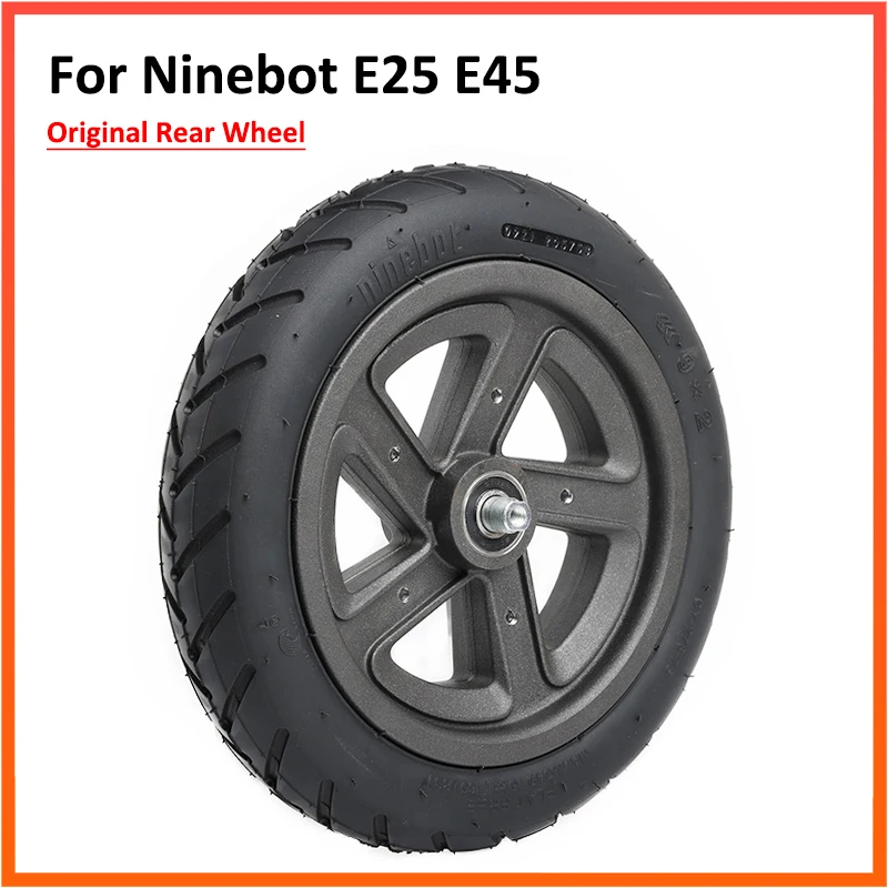 Rear Wheel Tire For Ninebot E22 E22e E25 Electric Scooter Driving Wheel Hub and Solid Tyre 9*2 Repair Parts