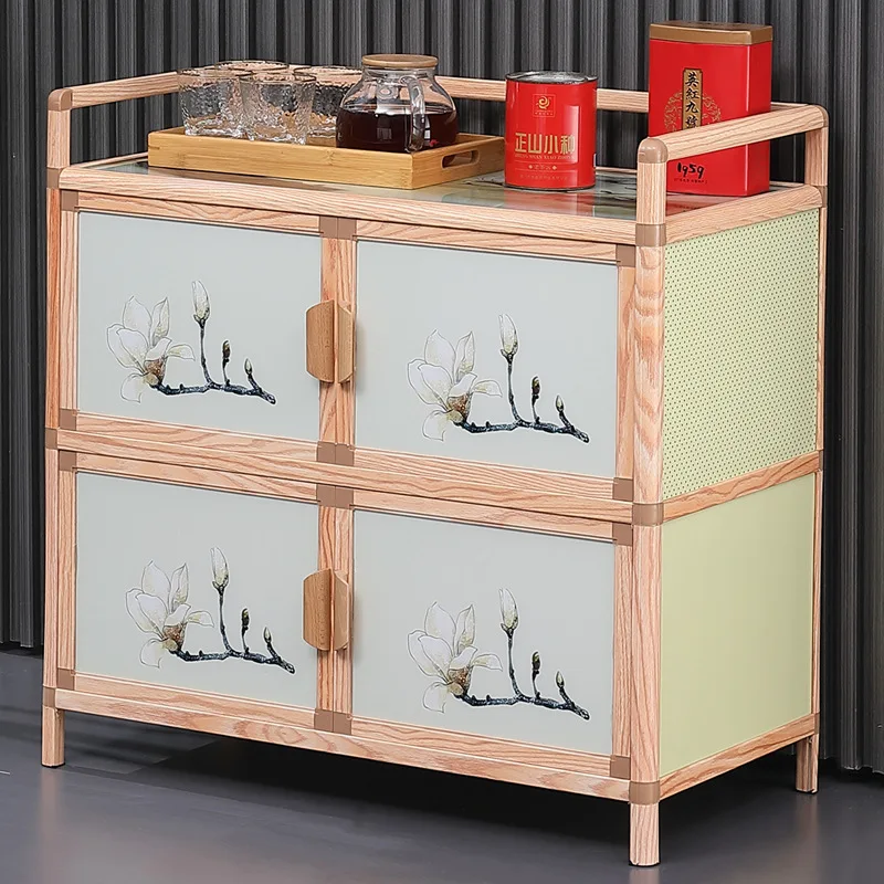 Edge cabinet, locker, aluminum alloy tea cabinet, cupboard, storage sideboard, kitchen vegetable cabinet, locker, multi-function