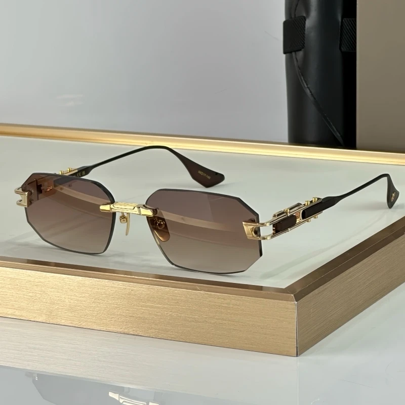 

Солнцезащитные очки DT196 GRAND-ENDENI, женские и мужские, люксовый дизайнерский бренд, овальные очки из сплава, модные уличные очки для путешествий