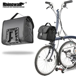Rhinowalk Bike Handlebar Bag 4L-7L Waterproof Cycling Insulated Shoulder Bag Mini Velo Front Bag for Brompton Folding Bike