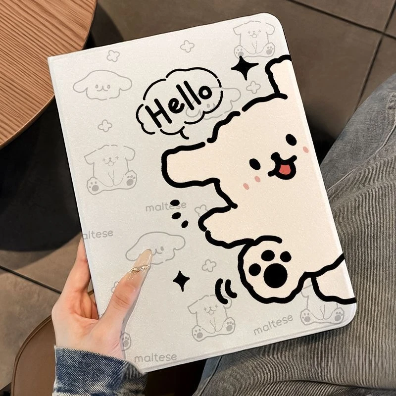 

Pencil Slot Funda Case for IPad 10th Generation Case Air 2/3 10.5 IPad Pro 11 2022 Air 5th 4th 10.9 10th Gen Cartoon Cute Puppy