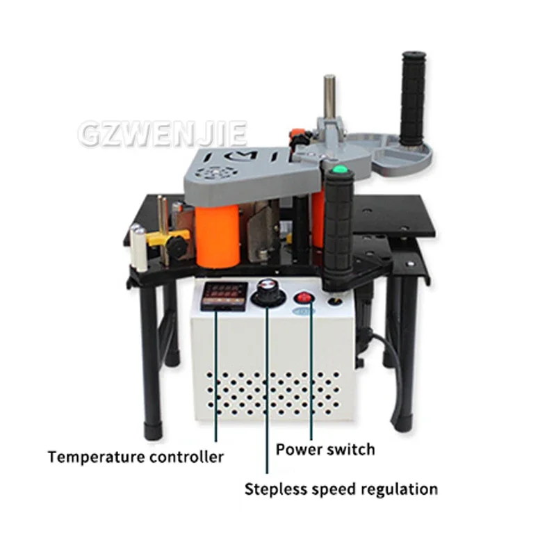 7-60MM Woodworking Portable Edge Banding Machine Wood PVC Manual Edge Bander Double Side Gluing 110V/220V 1200W