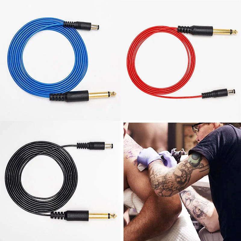 Tattoo Hook Line DC Port Flexible High Temperature Resistance Tattooing Power Cable Tattoo Tattooing Accessories Durable