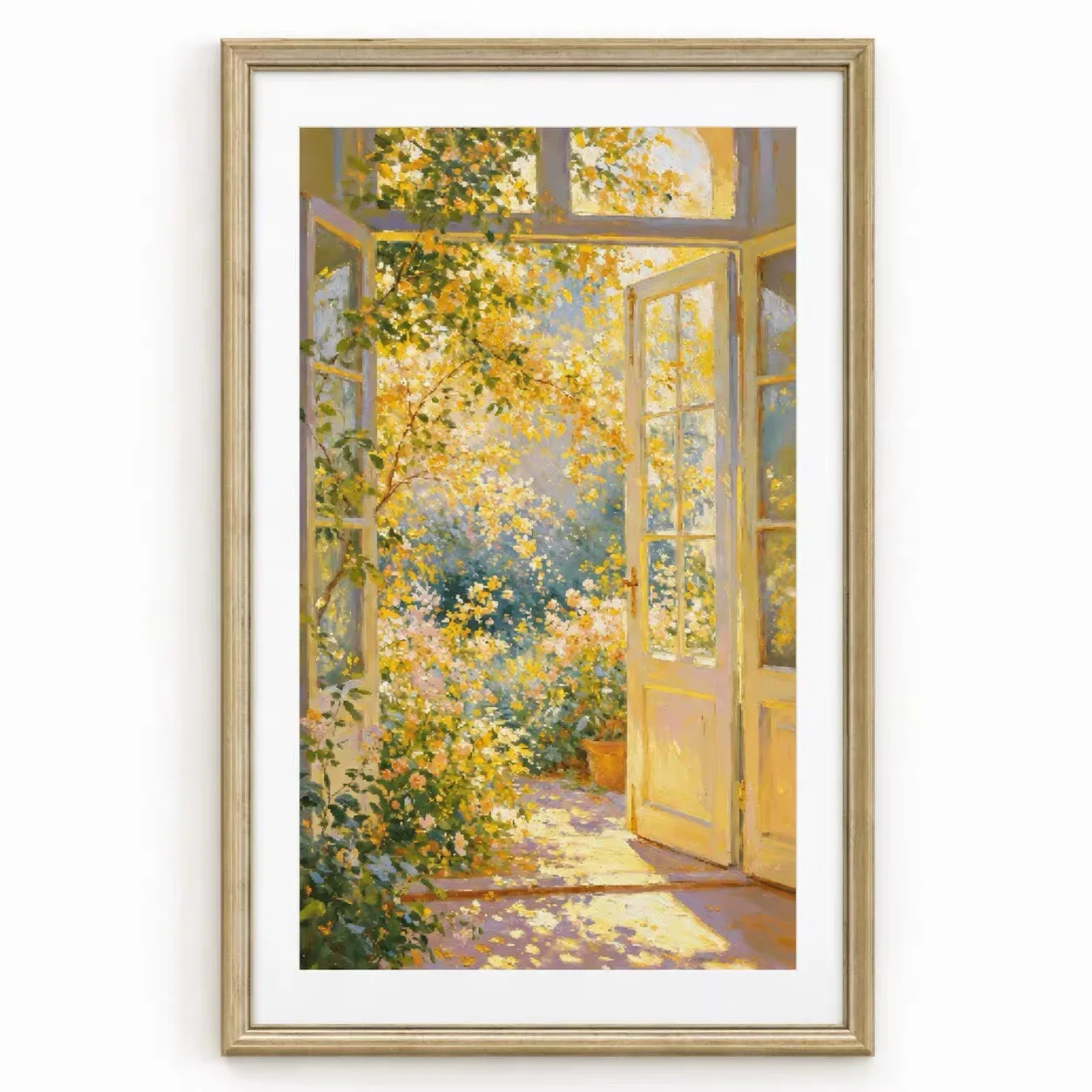 Image of ZZ8756- One Window Embrace Warm Autumn 14CT 16CT 18CT Gestempeltes Kreuzstich-DIY-Set, Muster-Kit, Handarbeit, Stickerei, 157 Farben