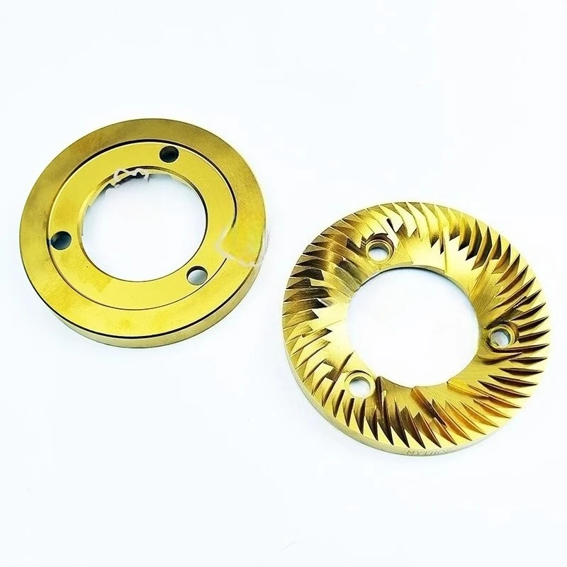 Convient pour Nova Nuova Black Hawk Mythos moulin à café 75mm meulage tête de coupe plaquée titane