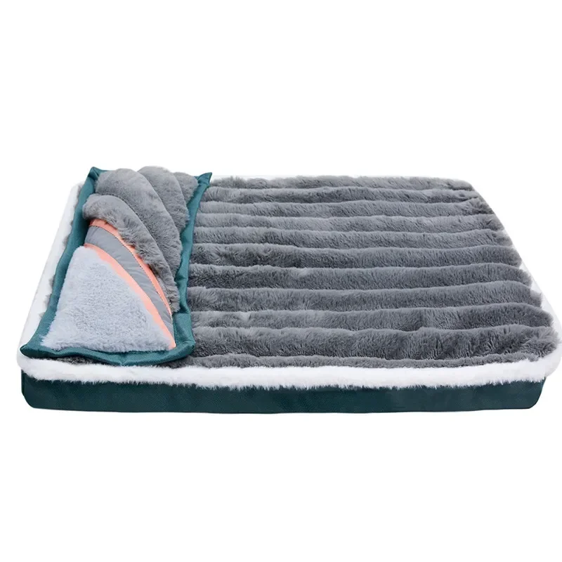 Luxury Dog Pad Sleeping Pad Dog Bed Kennel With Pillow Soft Comfortable Warm Dog Sofa Bed Removable Washable Machine Washable