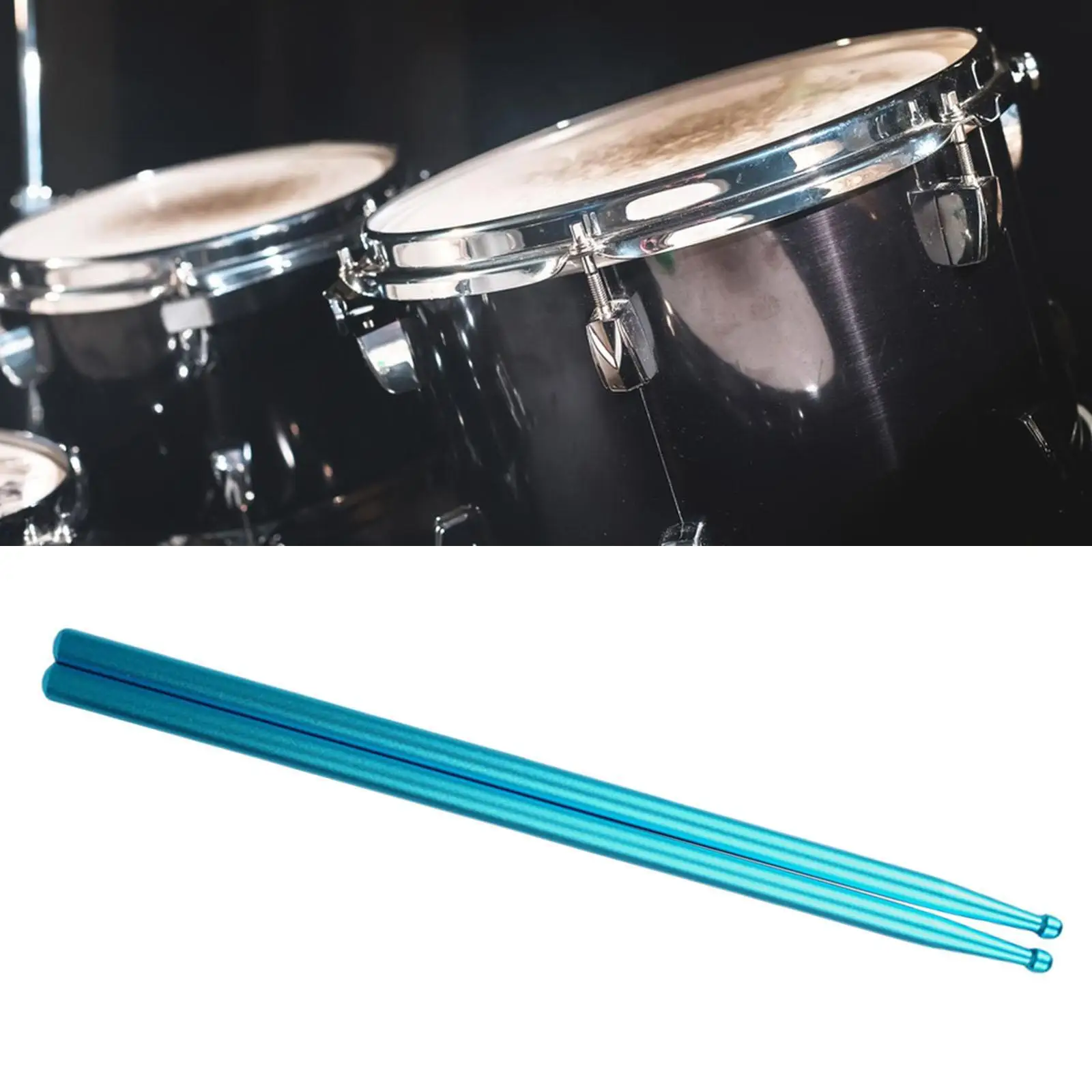 Universal Aluminum Alloy Drum Sticks for Drum Set Jazz Drums Weighted Speed Training Mallet Anti Slip Musical Instrument