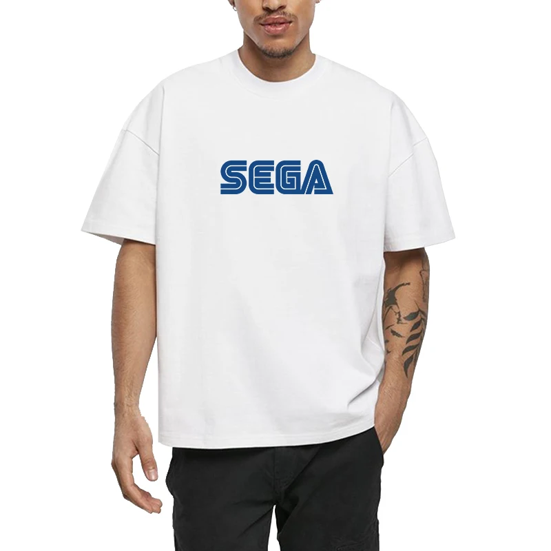 

Men's Cotton T-shirt Vintage S-Segas Short Sleeve Tee High Quality Streetwear Gifts for Men New in Tops Personalized White