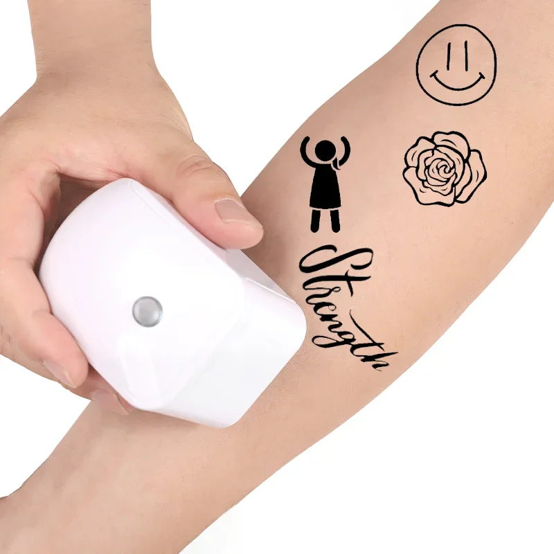 MHT-JT01 Print on Skin Temporary Tattoo Printer Waterproof and Colorfast Mini Portable Hand-Held Inkjet Printer