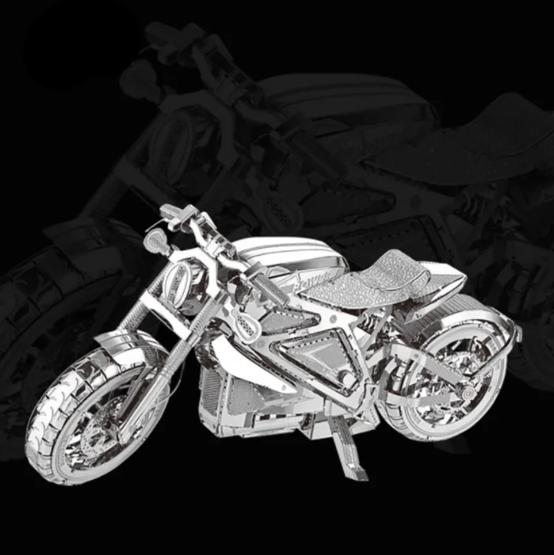 motorbike 3D Metal Puzzle  model kits DIY Laser Cut Puzzles Jigsaw Toy For Children