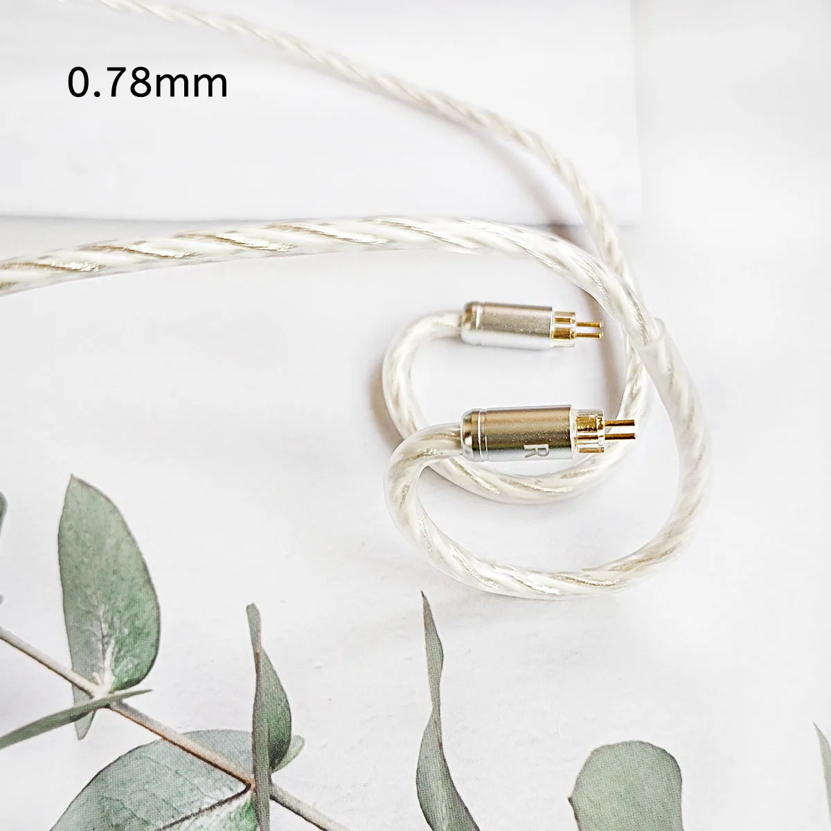 Shanmi 6n OCC Silver Plated Litz Earphone Audio Cable HIFI Upgrade Cable 3.5mm/2.5mm Plug Suitable for VX M10 BA15 KZ ZSX ZS10