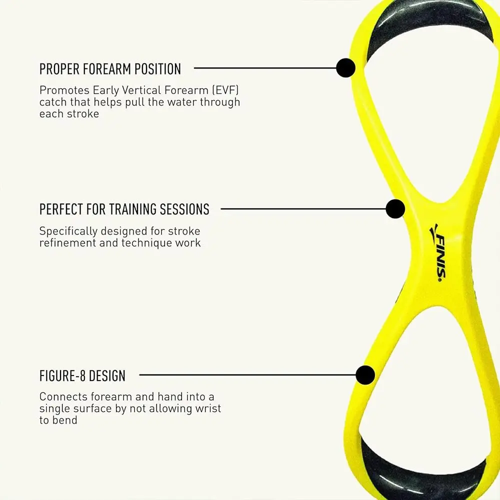 New 8 Shape Swimming Trainer Ergonomic Professional Swim Training Paddle Wear Resistant Forearm Brace Forearm Fulcrum Swimming