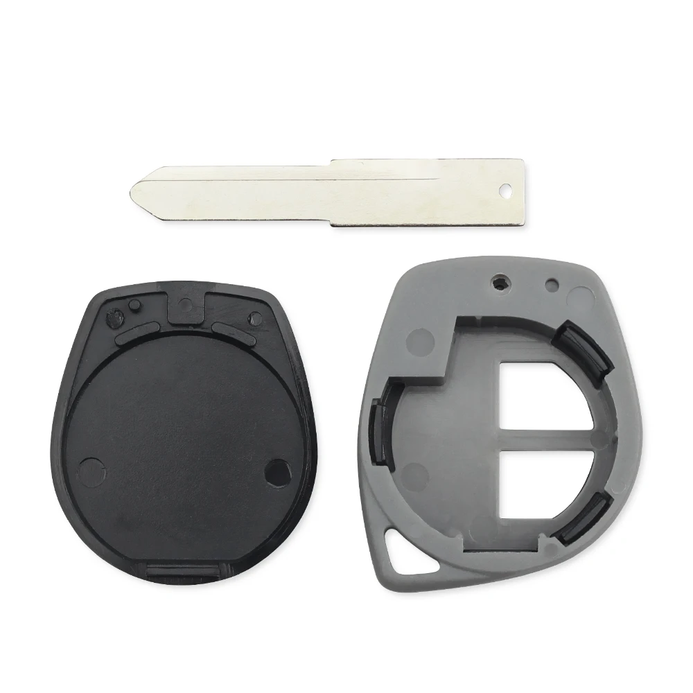 KEYYOU-carcasa de llave remota de coche, 2 botones, apto para Suzuki Swift SX4 ALTO Vitara Ignis JIMNY Splash Vauxhall Agila Fob, funda de llave automática