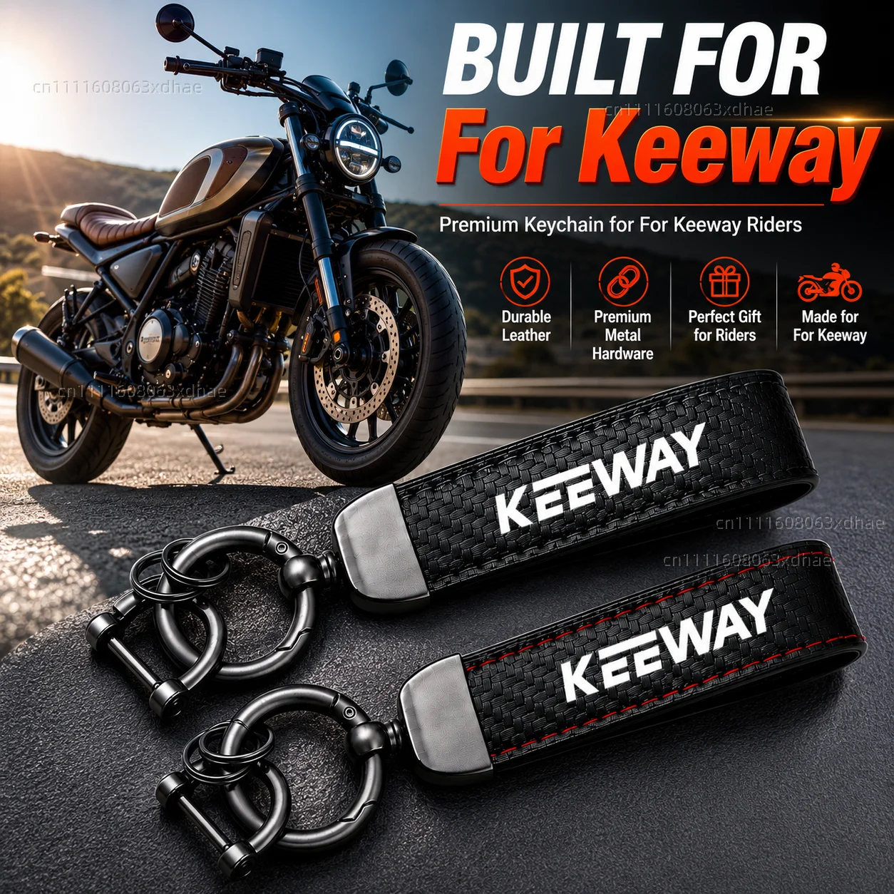 

High-Grade Leather Motorcycle Keychain Holder Keyring Accessories For Keeway RKF RKV RKS K /X Light Superlight 125 200