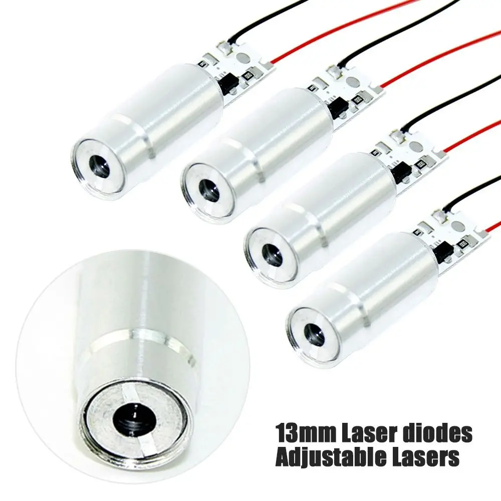 Hot sale Aluminum Head 6V 1-20MW Adjustable Lasers Dot Diode Module 13mm Laser diodes 532nm 12*45.8MM For module