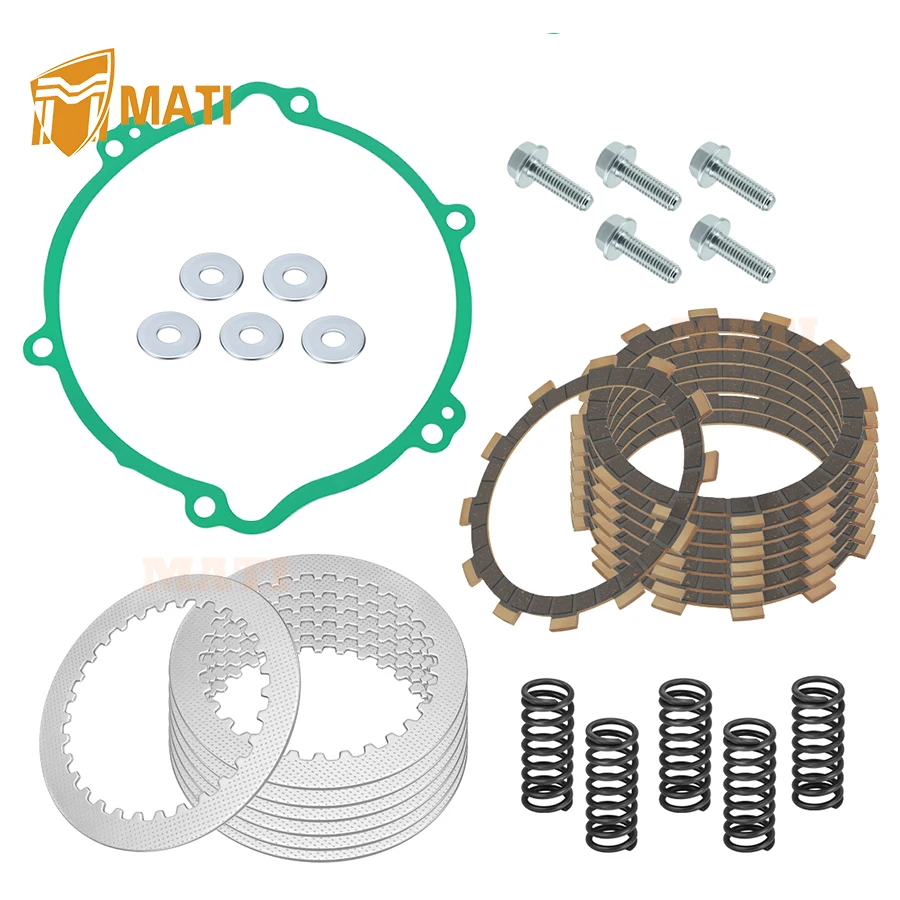 

Clutch Friction Steel Plates Gasket Spring Bolt For Yamaha YZ125 1994-2004 O.E.M# 5DH-16321-00-00 3XJ-16321-00-00 3XJ-16324-01-0