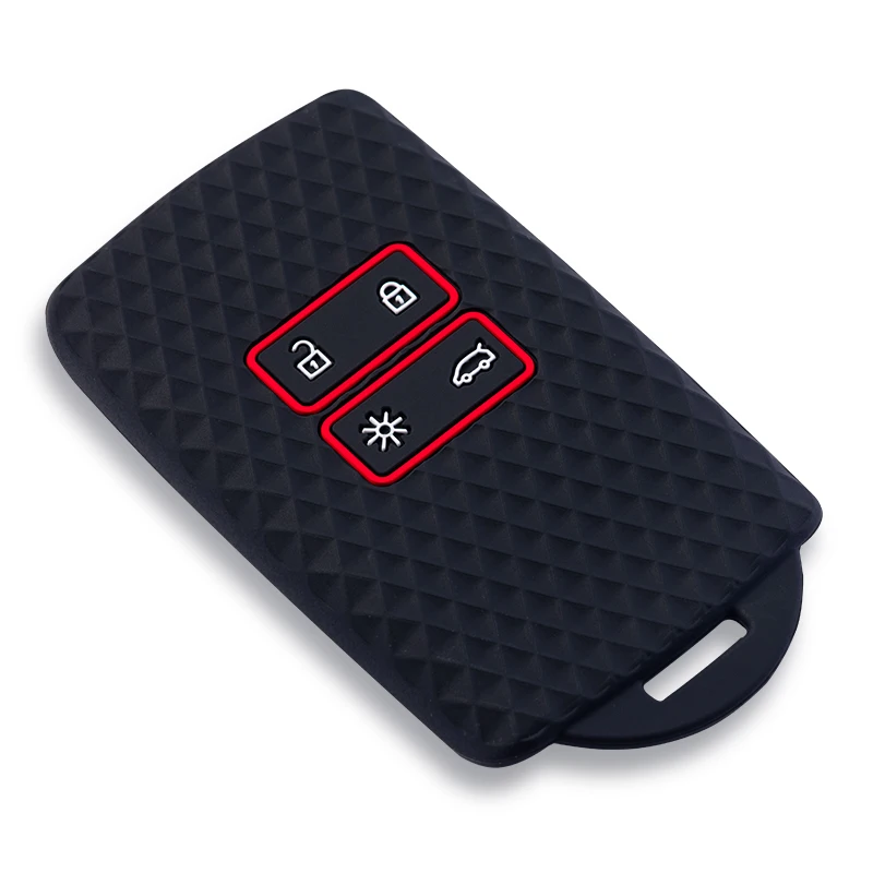 حافظة مفاتيح السيارة من السيليكون غطاء شل لرينو كوليوس كابتور كادجار ميجان كليو تاليسمان ذات المناظر الطبيعية الخلابة أركانا زوي ل داسيا سانديرو #4