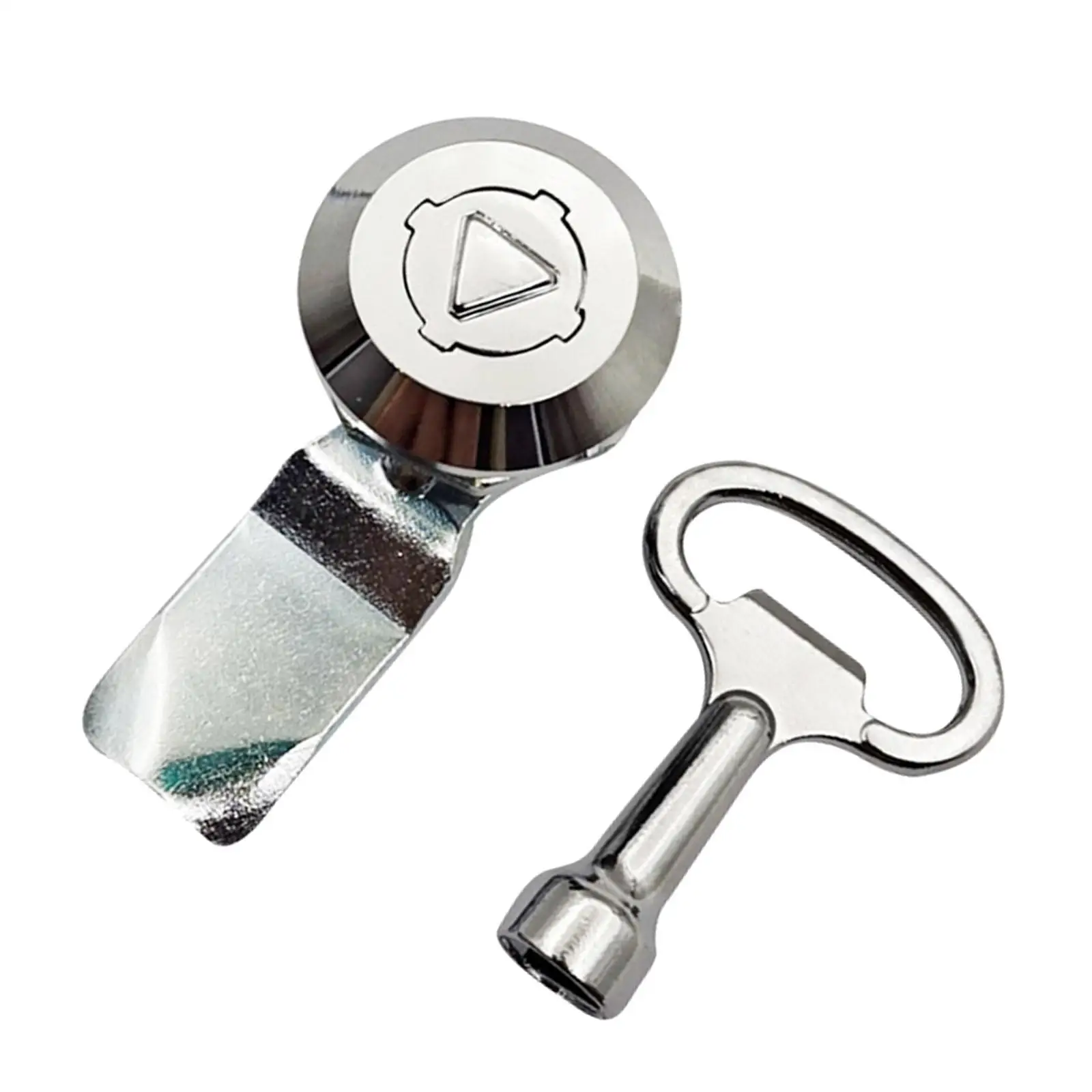 Triangle cam Lock Replacement with Triangle Socket Key Electric Box Lock for Office Desk Wardrobe Small Doors Cabinet Furniture