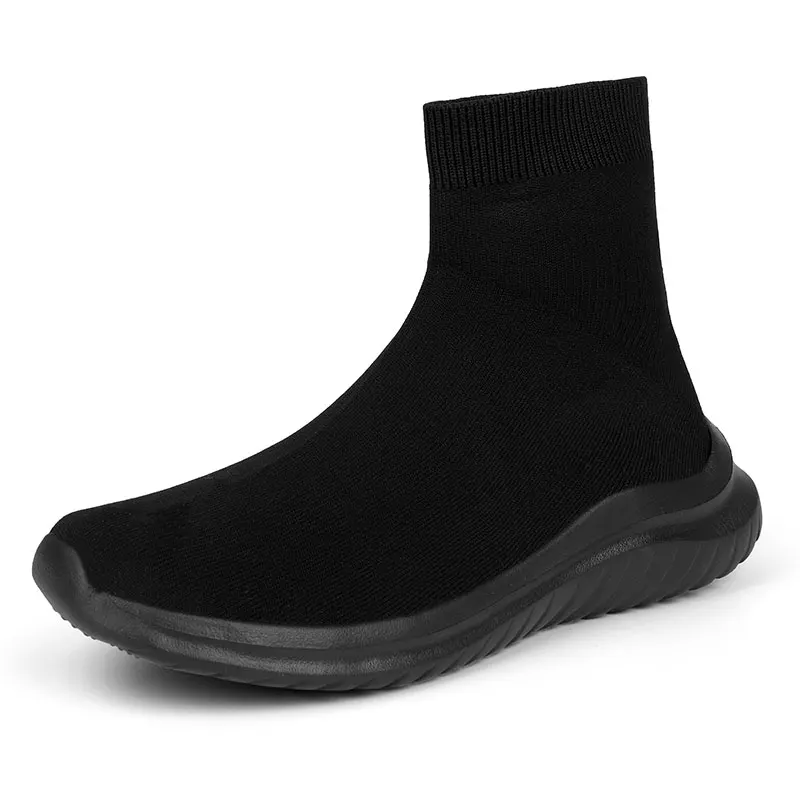 Couples High Quality Black Sneakers Comfort Slip-on Men Sock Shoes Lightt Platform Women Casual Sport Shoes Zapatillas Informale